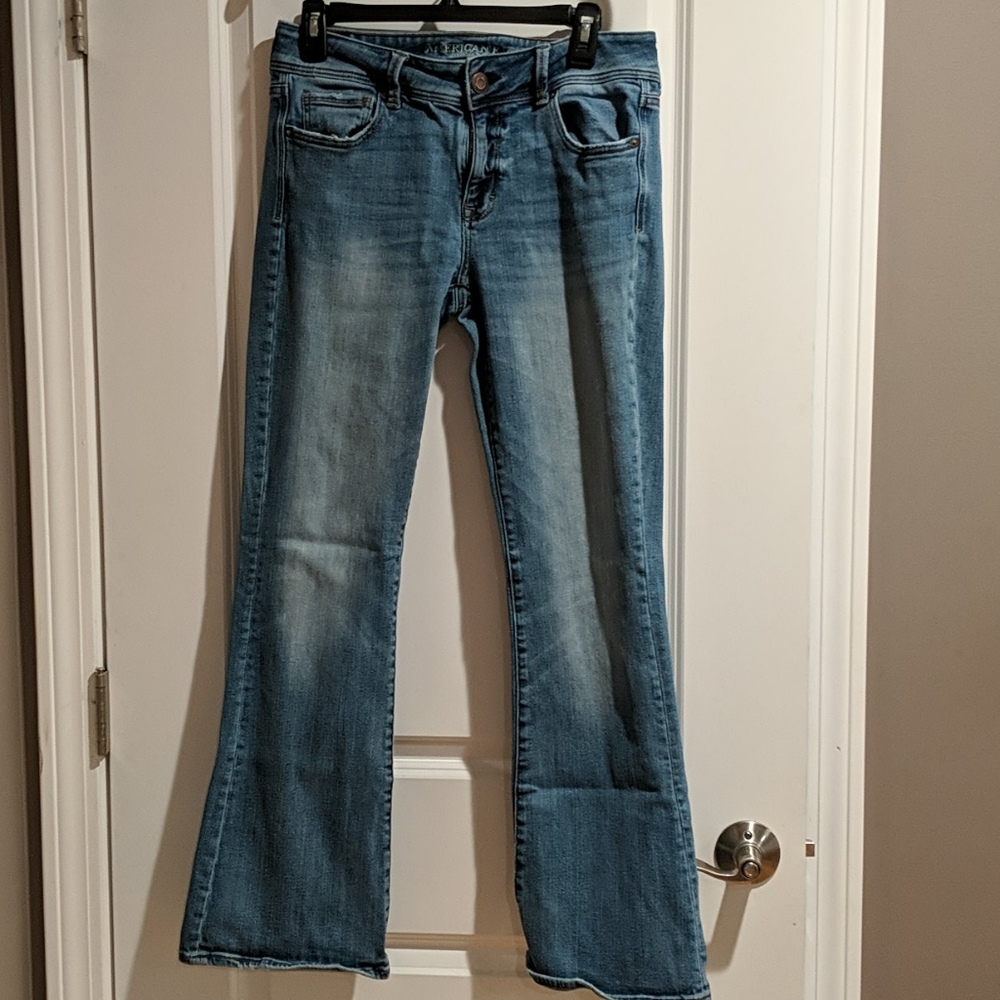 American eagle women's jeans kickboot stretch-x